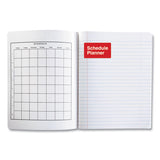 Composition Book, Wide-legal Rule, Black Marble Cover, 9.75 X 7.5, 100 Sheets, 6-pack