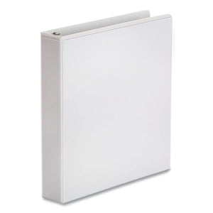 Economy Round Ring View Binder, 3 Rings, 1.5" Capacity, 11 X 8.5, White, 12-carton