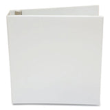 Economy Round Ring View Binder, 3 Rings, 1.5" Capacity, 11 X 8.5, White, 12-carton