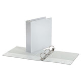Economy Round Ring View Binder, 3 Rings, 2" Capacity, 11 X 8.5, White, 6-pack