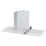 Economy Round Ring View Binder, 3 Rings, 3" Capacity, 11 X 8.5, White, 6-pack