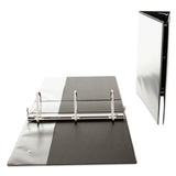 Slant-ring View Binder, 3 Rings, 4" Capacity, 11 X 8.5, Black