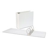 Slant-ring View Binder, 3 Rings, 5" Capacity, 11 X 8.5, White