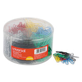Plastic-coated Paper Clips, Assorted Sizes, Silver, 1,000-pack