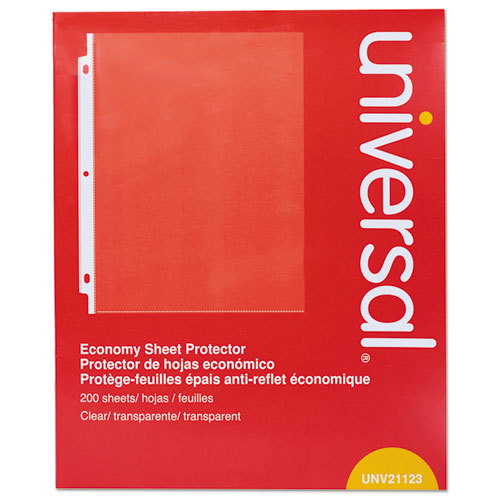 Standard Sheet Protector, Economy, 8 1-2 X 11, Clear, 200-box
