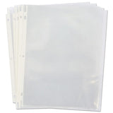 Top-load Poly Sheet Protectors, Standard, Letter, Clear, 100-box
