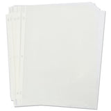 Top-load Poly Sheet Protectors, Std Gauge, Nonglare, Clear, 50-pack