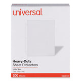 Top-load Poly Sheet Protectors, Heavy Gauge, Letter Size, Clear, 200-pack