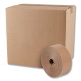 Gummed Kraft Sealing Tape, 3" Core, 2" X 600 Ft, Brown, 12-carton