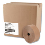 Gummed Kraft Sealing Tape, 3" Core, 2" X 600 Ft, Brown, 12-carton