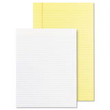 Glue Top Pads, Wide-legal Rule, 8.5 X 11, Canary, 50 Sheets, Dozen