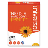 Copy Paper, 92 Bright, 20 Lb, 8.5 X 14, White, 500 Sheets-ream, 10 Reams-carton