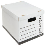 Basic-duty Economy Record Storage Boxes, Letter-legal Files, 12" X 15" X 10", White, 10-carton