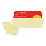Recycled Self-stick Note Pads, Lined, 4 X 6, Yellow, 100-sheet, 12-pack