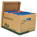 Recycled Heavy-duty Record Storage Box, Letter-legal Files, Kraft-green, 12-carton