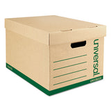 Recycled Heavy-duty Record Storage Box, Letter-legal Files, Kraft-green, 12-carton