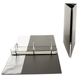 Economy Non-view Round Ring Binder, 3 Rings, 3" Capacity, 11 X 8.5, Black