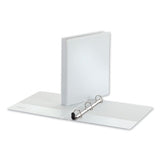 Deluxe Easy-to-open D-ring View Binder, 3 Rings, 1" Capacity, 11 X 8.5, White