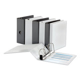 Deluxe Easy-to-open D-ring View Binder, 3 Rings, 3" Capacity, 11 X 8.5, Black