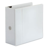 Deluxe Easy-to-open D-ring View Binder, 3 Rings, 5" Capacity, 11 X 8.5, White