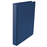 Economy Non-view Round Ring Binder, 3 Rings, 1" Capacity, 11 X 8.5, Royal Blue