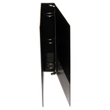 Economy Non-view Round Ring Binder, 3 Rings, 1.5" Capacity, 11 X 8.5, Black