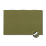 Hanging File Folders, Legal Size, 1-5-cut Tabs, Standard Green, 50-carton