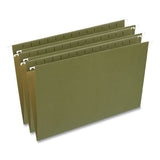 Hanging File Folders, Legal Size, 1-5-cut Tabs, Standard Green, 50-carton