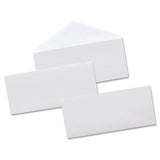 Business Envelope, #10, Commercial Flap, Gummed Closure, 4.13 X 9.5, White, 500-box