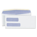 Double Window Business Envelope, #8 5-8, Square Flap, Gummed Closure, 3.63 X 8.88 White, 500-box