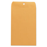 Kraft Clasp Envelope, #55, Square, Clasp-gummed Closure, 6 X 9, Brown Kraft, 100-box