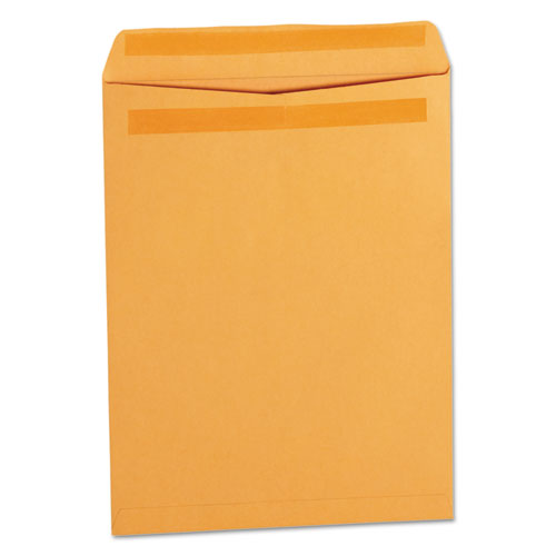 Self-stick Open-end Catalog Envelope, #12 1-2, Square Flap, Self-adhesive Closure, 9.5 X 12.5, Brown Kraft, 250-box
