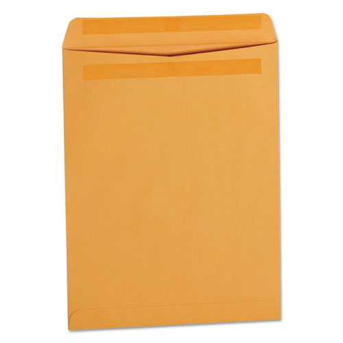 Self-stick Open-end Catalog Envelope, #13 1-2, Square Flap, Self-adhesive Closure, 10 X 13, Brown Kraft, 250-box