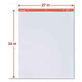 Easel Pads-flip Charts, 27 X 34, White, 50 Sheets, 2-carton