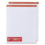 Easel Pads-flip Charts, 27 X 34, White, 50 Sheets, 2-carton
