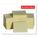 Self-stick Note Pads, 1 1-2 X 2, Yellow, 12 100-sheet-pack