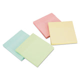 Self-stick Note Pads, 3 X 3, Assorted Pastel Colors, 100-sheet, 12-pack