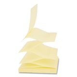Fan-folded Self-stick Pop-up Note Pads, 3" X 3", Yellow, 90-sheet, 24-pack