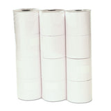 Impact And Inkjet Print Bond Paper Rolls, 0.5" Core, 2.25" X 130 Ft, White, 12-pack