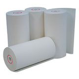 Direct Thermal Print Paper Rolls, 0.38" Core, 4.38" X 127ft, White, 50-carton