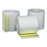 Carbonless Paper Rolls, 0.44" Core, 3" X 90 Ft, White-canary, 50-carton