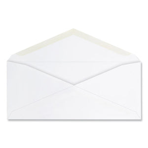 Business Envelope, #10, Commercial Flap, Gummed Closure, 4.25 X 9.63, White, 125-box