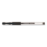 Comfort Grip Stick Gel Pen, Fine 0.5mm, Black Ink, Clear Barrel, Dozen