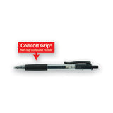 Comfort Grip Retractable Gel Pen, 0.7mm, Black Ink, Smoke Barrel, Dozen