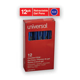 Comfort Grip Retractable Gel Pen, 0.7mm, Blue Ink, Translucent Blue Barrel, Dozen