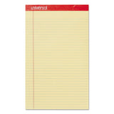 Perforated Ruled Writing Pads, Wide-legal Rule, 8.5 X 14, Canary, 50 Sheets, Dozen