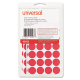Self-adhesive Removable Color-coding Labels, 0.75" Dia., White, 28-sheet, 36 Sheets-pack