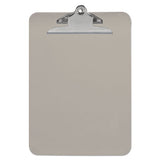 Plastic Clipboard W-high Capacity Clip, 1", Holds 8 1-2 X 12, Translucent Black