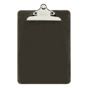 Plastic Clipboard W-high Capacity Clip, 1", Holds 8 1-2 X 12, Translucent Black