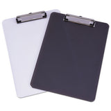 Plastic Clipboard With Low Profile Clip 1-2" Capacity, Holds 8 1-2 X 11, Clear